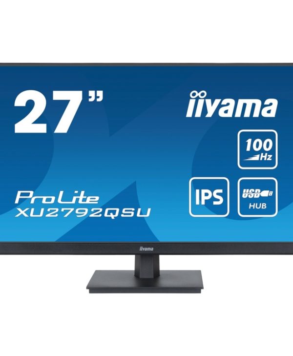 Ιiyama ProLite 27.0" XU2792QSU-B6 QHD IPS 100Hz Business Monitor Black XU2792QSU-B6
