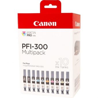 CANON PFI-300 Color Multipack Ink 10pcs 4192C008 - Image 2