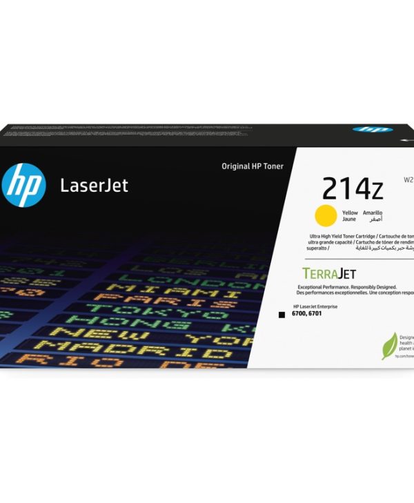 HP 214Z Original Toner 26K Pgs Yellow W2142Z