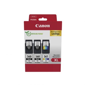 Canon 2xPG-560XL, 1xCL-561XL Black Tricolor Value Pack 3712C009