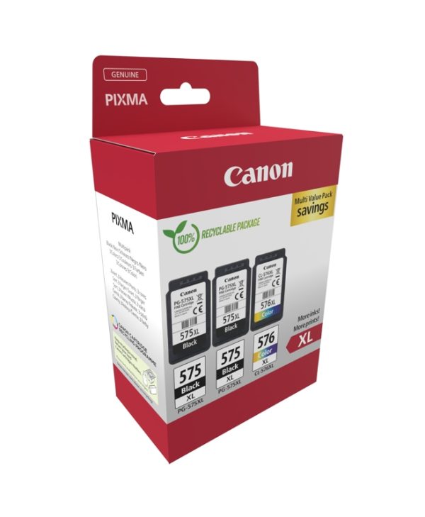 Canon 2xPG-575XL, 1xCL-576XL Black Tricolor Value Pack 5437C004