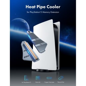Graugear Heat Pipe Cooler for PlayStation5 Memory Extension G-PS5HS04 - Image 2