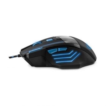 Esperanza MX201 Wolf Gaming Wired Mouse Black Blue EGM201B - Image 2