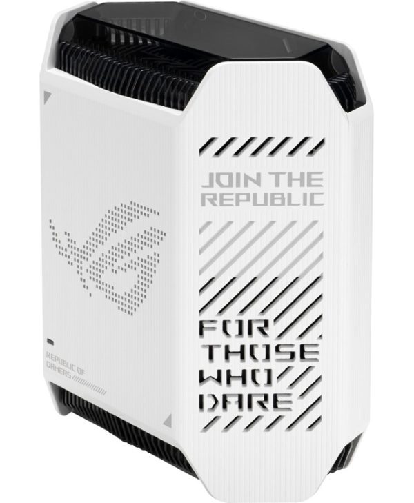 Asus ROG Rapture GT6 AX10000 Wi-Fi 6E AiMesh Gaming Router Moonlight White 1-Pack 90IG07F0-MU9A30