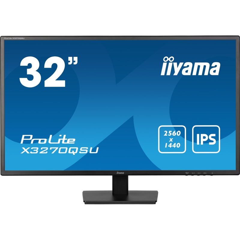 1 IIyama ProLite 31,5" X3270QSU-B1 QHD IPS Monitor Retail Black - Image 1