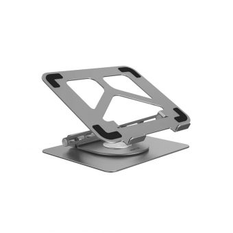 Unitek Foldable Laptop Stand With Docking Station PD 100W up to 17" Platinum Grey D1109A - Image 2