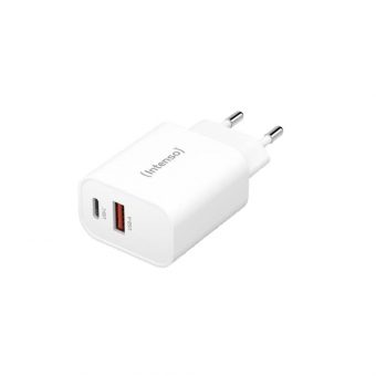 Intenso W30AC Power Adapter 1xUSB-A 1xUSB-C 30W White 7803012