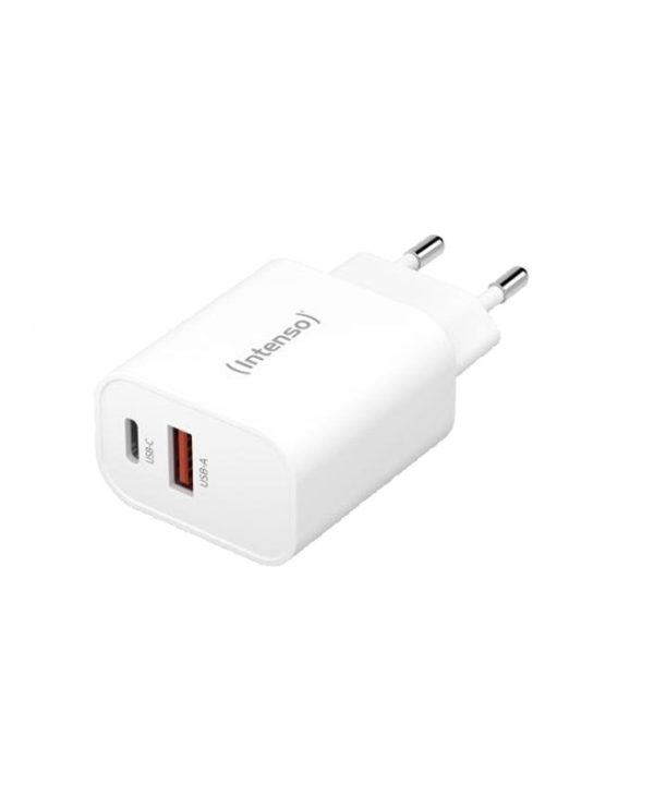 Intenso W30AC Power Adapter 1xUSB-A 1xUSB-C 30W White 7803012