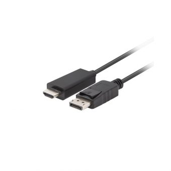 Lanberg Cable DisplayPort Male to HDMI Male FHD 3m Black CA-DPHD-11CC-0030-BK