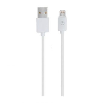 RealPower USB Cable USB-A Male to Lightning Cable 1m White 255649