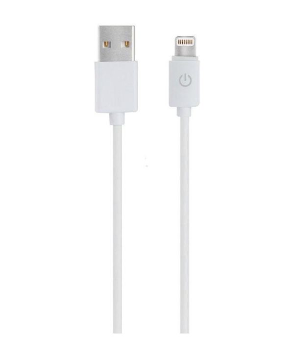 RealPower USB Cable USB-A Male to Lightning Cable 1m White 255649
