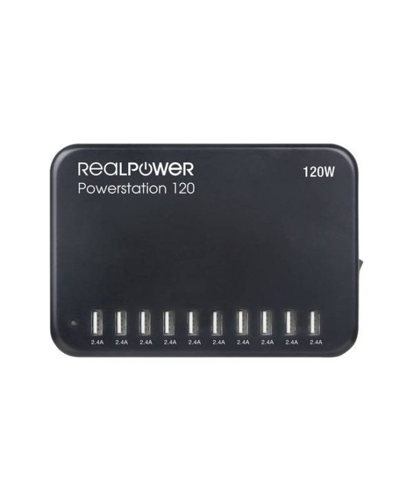 RealPower Power Station 120 10xUSB-A 120W 321132