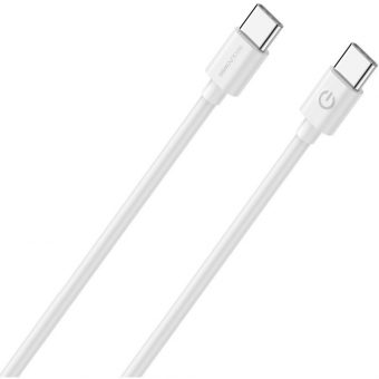 RealPower  USB Cable  USB-C Male to USB-C Male 1m White 404306