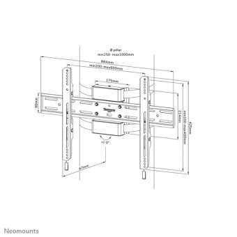 Neomounts TV Monitor MountSuitable for Pilars, Fixed Black WL30S-910BL16 - Image 11
