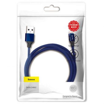 Baseus YIVEN USB Cable USB-A Male to Lightning 2A 1.2m Navy Blue CALYW-13 - Image 2
