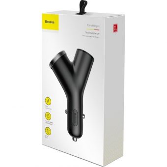 Baseus Φορτιστής Αυτοκινήτου 2xUSB-Α, 1xΑναπτήρα 3.4A Black CCALL-YX01 - Image 4