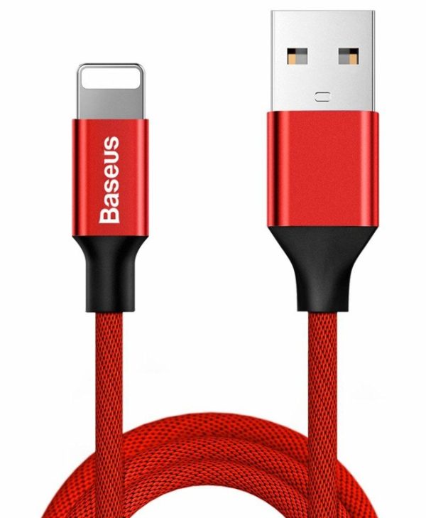 Baseus YIVEN USB Cable USB-A to Lightning 2A 1.8m Red CALYW-A09