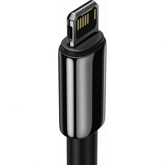 Baseus Tungsten Gold USB Cable USB-A to Lightning 2.4A 2m Black CALWJ-A01 - Image 2