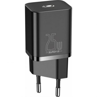 Baseus Wall Chargere 1xUSB-C, 1xCable USB-C 25W Black TZCCSUP-L01 - Image 3