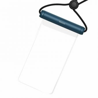 Baseus Transparent Waterproof Cylinder-Slide Bag Blue FMYT000003 - Image 2