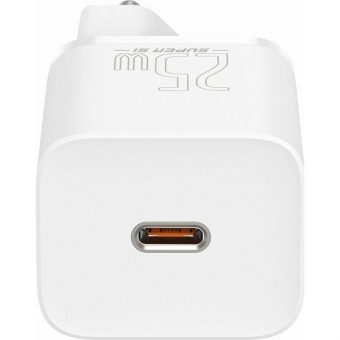 Baseus Super Si Wall Charger with Cable USB-C Male 25W White TZCCSUP-L02 - Image 2