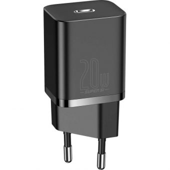 Baseus Super Si Wall Charger 1xUSB-C 20W Black CCSUP-B01