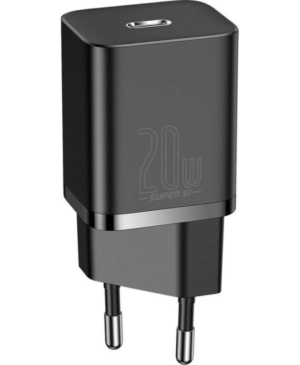 Baseus Super Si Wall Charger 1xUSB-C 20W Black CCSUP-B01