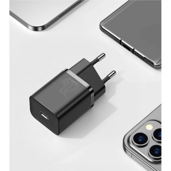 Baseus Super Si Wall Charger 1xUSB-C 20W Black CCSUP-B01 - Image 5