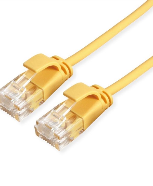 Roline U/UTP Cat6a LSOH Slim 0.3m Yellow 21.15.3921