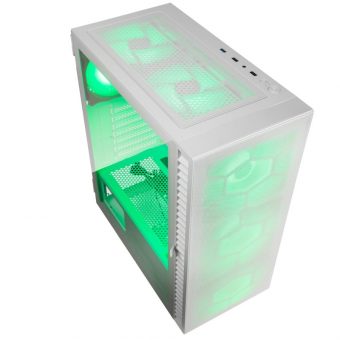 Kolink Observatory HF Mesh ARGB Midi Tower Tempered Glass White PGW-CH-KOL-112 - Image 2