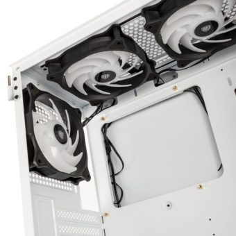 Kolink Observatory HF Mesh ARGB Midi Tower Tempered Glass White PGW-CH-KOL-112 - Image 6