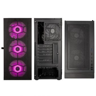 Kolink Observatory HF Mesh ARGB Midi Tower Tempered Glass Black PGW-CH-KOL-110 - Image 7