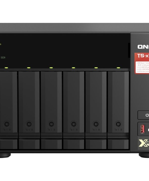QNAP Turbo Station TS-673A-8G 6Bay 8GB HDD 2x 2.5Gbe Black