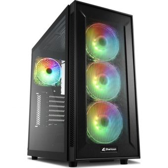 Sharkoon TG6M MESH RGB Midi Tower Black TG6MRGB