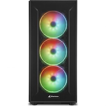 Sharkoon TG6M MESH RGB Midi Tower Black TG6MRGB - Image 6