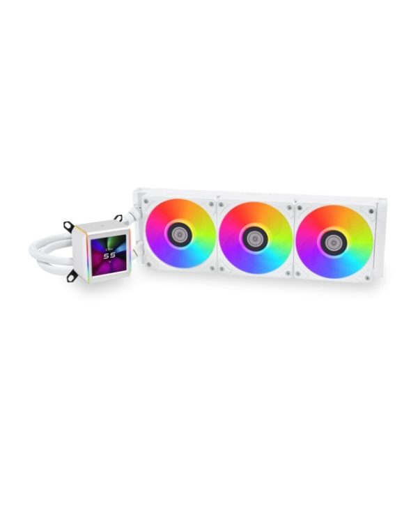 Lian Li Galahad II LCD 360 CPU Liquid Cooler ARGB White G89.GA2ALCD36W.00