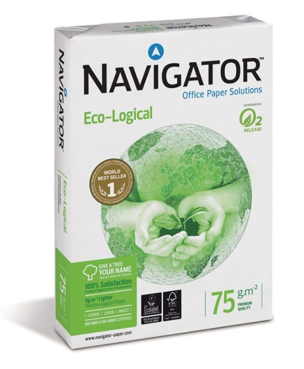 Navigator Χαρτί Εκτύπωσης ECO-LOGICAL 75gr/M2 A4 500 Sheets 355156