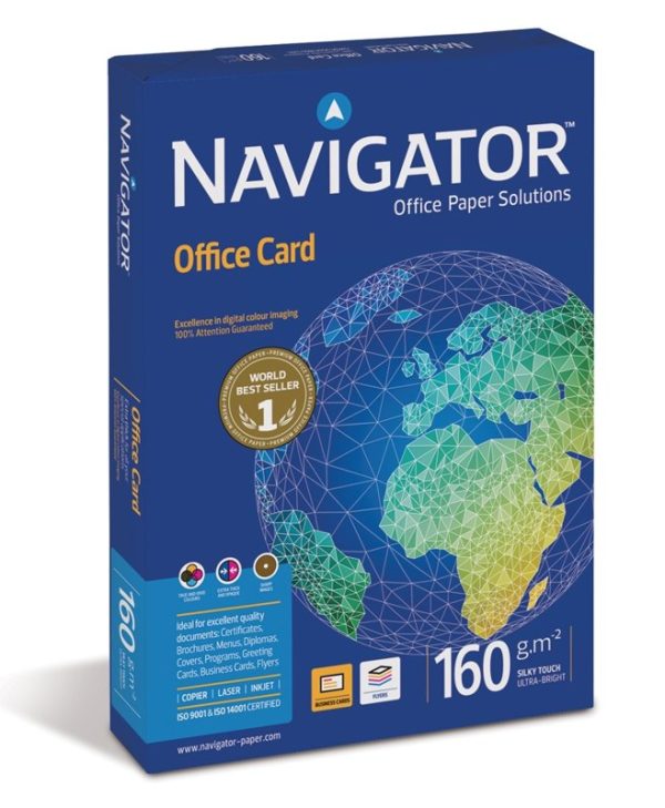 Navigator Επαγγελματικό Χαρτί Εκτύπωσης OFFICE CARD 160gr/M2 250 Sheets 381377