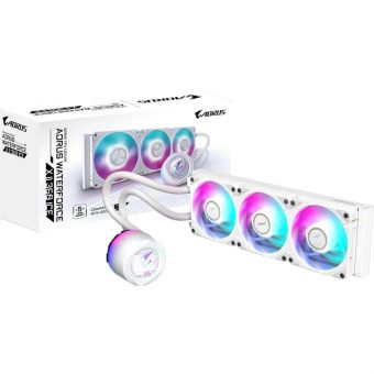 Gigabyte Aorus Waterforce X II 360 ICE LCD RGB CPU Liquid Cooler White GP-AWATERFORCEXII360I