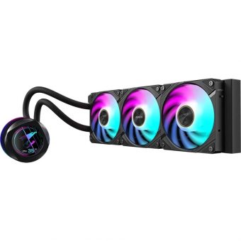 Gigabyte Aorus Waterforce X II 360 LCD RGB CPU Liquid Cooler Black GP-AWATERFORCEXII360 - Image 3