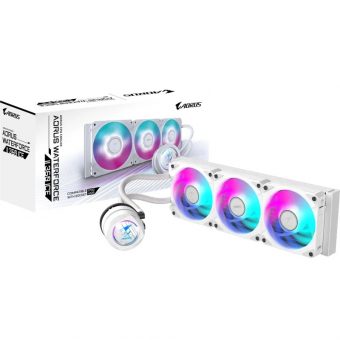 Gigabyte Aorus Waterforce II 360 ICE LCD RGB CPU Liquid Cooler White GP-AWATERFORCEII360I