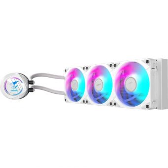Gigabyte Aorus Waterforce II 360 ICE LCD RGB CPU Liquid Cooler White GP-AWATERFORCEII360I - Image 3