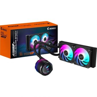 Gigabyte Aorus Waterforce X II 240 LCD RGB CPU Liquid Cooler Black GP-AWATERFORCEXII240