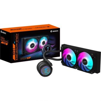 Gigabyte Aorus Waterforce II 240 LCD RGB CPU Liquid Cooler Black GP-AWATERFORCEII240