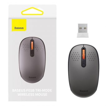 Baseus F01B Tri-Mode Wireless Mouse Frosted Grey B01055503833-00 - Image 6