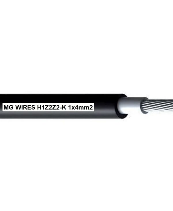 MG Wires Photovoltaic Solar Cable 4mm2 0.6/1kV 100m Pack Black H1Z2Z2-K-4MM2/100M