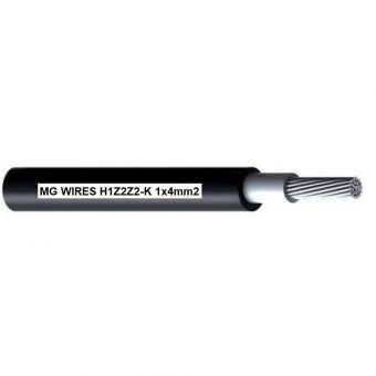 MG Wires Photovoltaic Solar Cable 4mm2 0.6/1kV 500m Spool Black H1Z2Z2-K-4MM2/500M