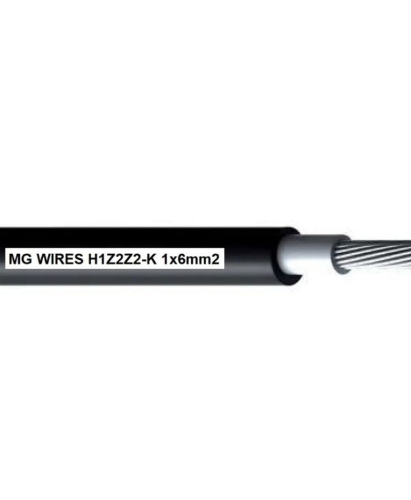 MG Wires Photovoltaic Solar Cable 6mm2 0.6/1kV 500m Spool Black H1Z2Z2-K-6MM2/500M