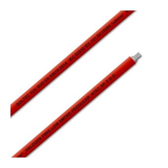 Qoltec Solar Photovoltaic Solar Cable 6mm2 0.6/1kV 100m Spool Red 53852 - Image 2