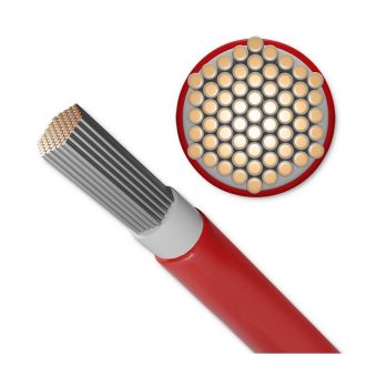 Qoltec Solar Photovoltaic Solar Cable 4mm2 0.6/1kV 100m Spool Red 53850